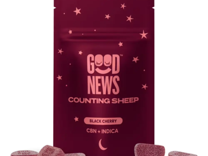 Good News | 2:1 Counting Sheep Black Cherry (CBN:THC) Gummies – 10 Pack