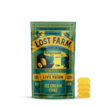 Kiva Confections Lost Farm Pineapple Ice Cream Cake Live Resin Gummies – 10 Pack