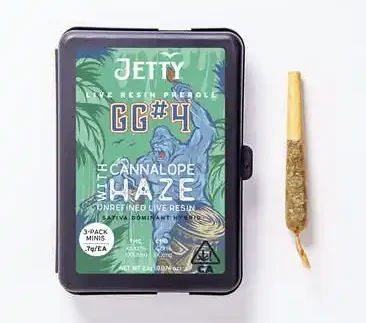 GG #4 x Cannalope Haze UNREFINED Live Resin Infused Preroll 3 Pack (2.1g)